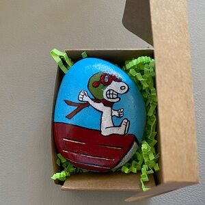 Rock Art Snoopy Red Baron 3.25”x2.65”